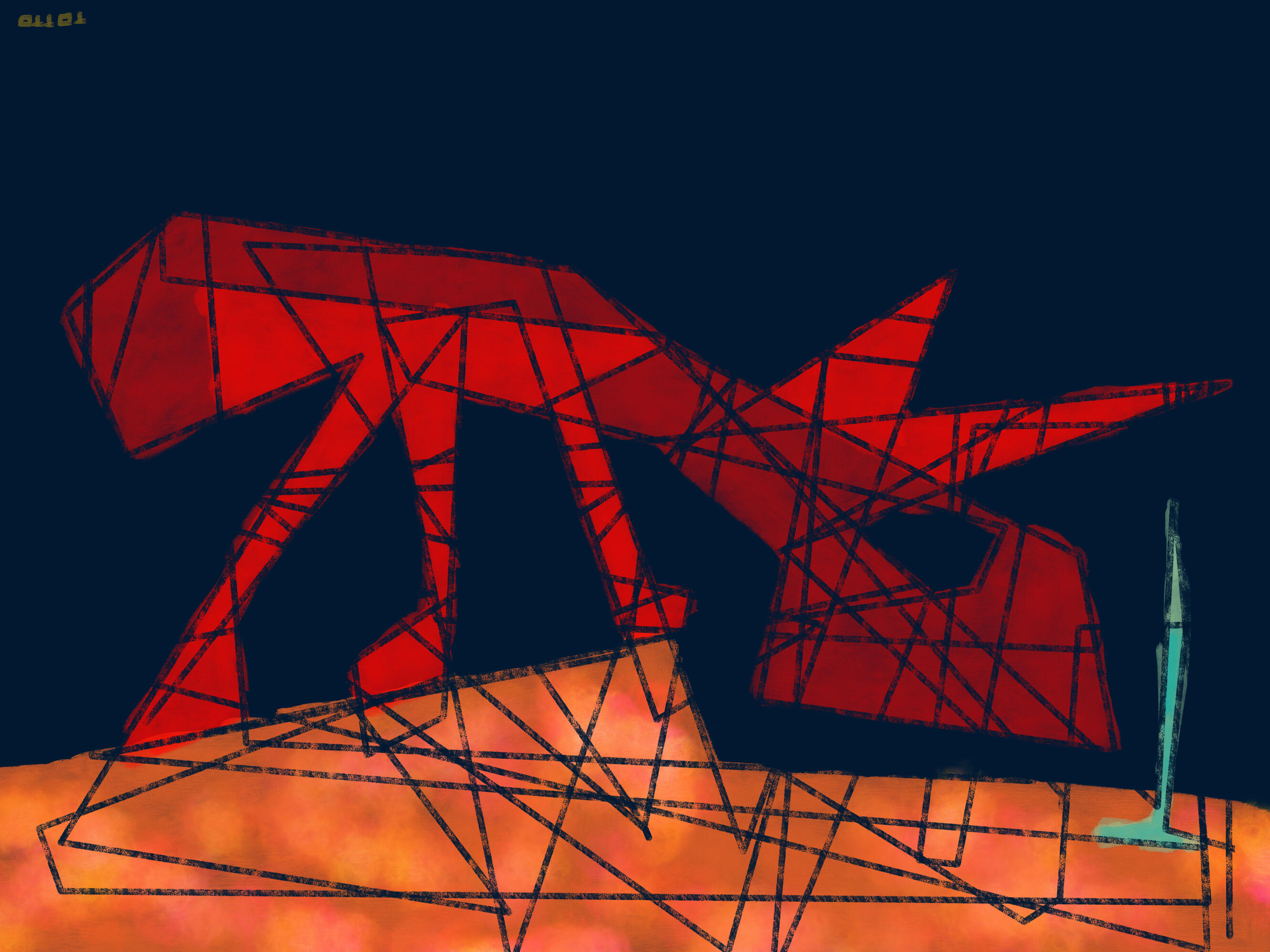 Finding grass on Mars (2021) Finding grass on Mars by TOTTO — a contemporary artwork from the Findings on Mars project, created in 2021.